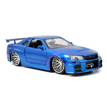 Imagem de Nissan GTR Skyline R34 Velozes e Furiosos 1:24 Jada Azul