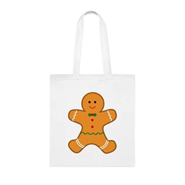 Imagem de Sacola masculina de biscoito de gengibre, presente de homem de biscoito de gengibre, bolsa de ombro de homem de biscoito de gengibre, sacos reutilizáveis de homem de biscoito de gengibre,