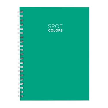 Imagem de Caderno Capa Dura Spot Colors Verde 100 Fls 21x28cm