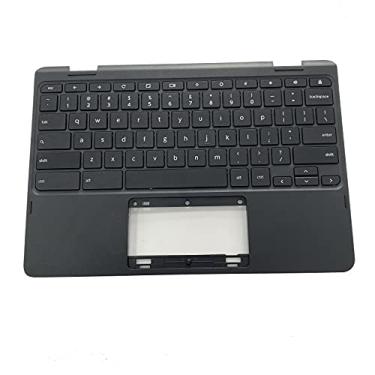 Imagem de Substituição para Lenovo 1ª Geração 300E Chromebook Tipo 81H0 Laptop Capa superior Apoio de palma Montagem do Teclado Parte 5CB0Q93995 Capa superior preta