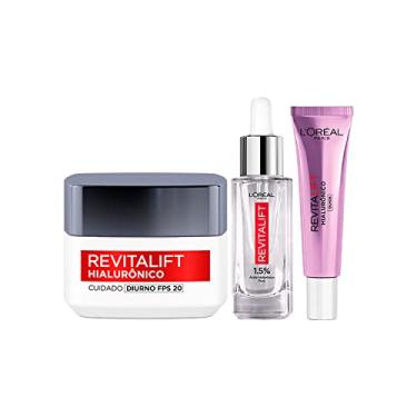 Imagem de Kit L'Oréal Paris Revitalift Hialurônico: Sérum+ Diurno + Olhos