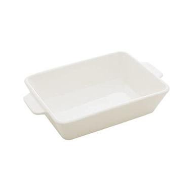 Imagem de LYOR - Refratário de Porcelana com Alça Basic Branco 23,5cm x 14,5cm x 5cm