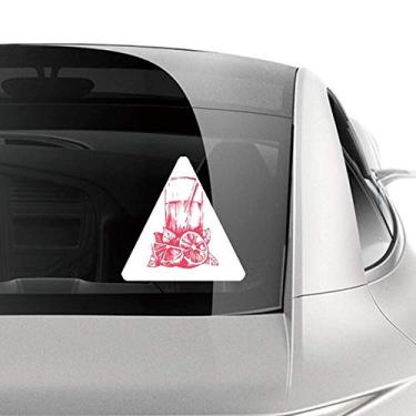 Imagem de DIYthinker Adesivo de carro com estampa de ilustração em aquarela de suco limão para motocicleta e bagagem