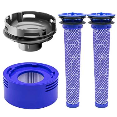 Imagem de Coodss Capa traseira do motor adequada para aspirador de pó Dyson V7 V8, 1 capa real do motor, 1 pós-filtro HEPA e 2 pré-filtros kit de filtros de vácuo
