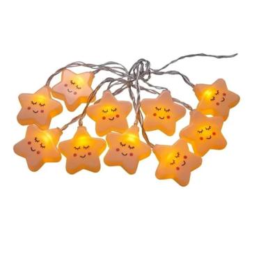 Imagem de Estrela Cordão Pisca De Led Luz Usb ou pilha Decoração 2,10m Pisca Pisca Decorativo