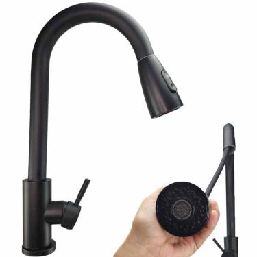 Imagem de Torneira Gourmet Pull Down Flexivel Cozinha Monocomando Agua Quente Fria Mesa Bancada P...