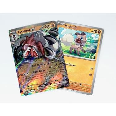 Imagem de Pokemon Lycanroc ex 117/193- Paldea Evolved - Double Rare Evolution Card Set Brown