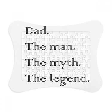Imagem de Moldura de quebra-cabeça com citação do festival Myth Legend Dad Enfeite de jogo de quebra-cabeça