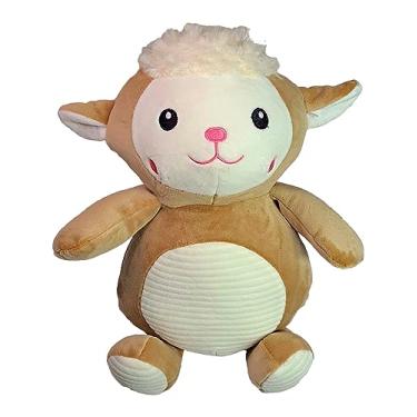 Imagem de Brinquedo De Pelúcia Safari Selva Fazendinha Fofinho Olho Bordado 30Cms (Ovelha Marrom)