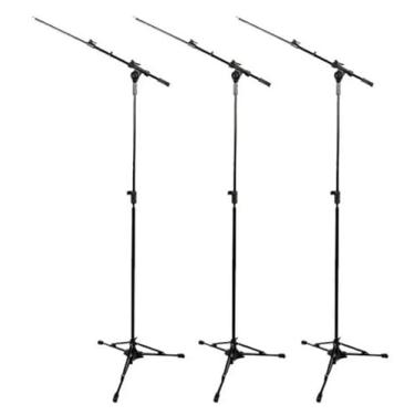 Imagem de Pedestal Suporte Microfone Rmv Psu0090 Pro Pesado kit c/3