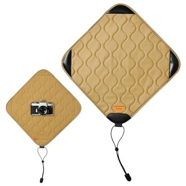 Imagem de KODAK Envoltório para câmera – Tecido protetor resistente à água, antiarranhões e sem poeira para câmera sem espelho, câmera compacta, lente Prime (Caqui, G) [UM item]