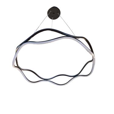 Imagem de Pendente Led Metal Gold Black Redondo 60cm 80w Ref.JL7176 - Jlr