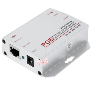 Imagem de REVODATA Injetor Gigabit Industrial 30W PoE+, converte entrada CC 12-48V de baixa tensão para saída PoE de 48V, IEEE802.3af/at, trilho DIN e injetor de montagem na parede para diferentes cenários