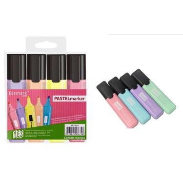 Imagem de Marca Texto Bismark Tons pastel Blister 4 cores