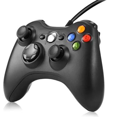 Imagem de Manete Usb Com Fio Compatível Com Xbox 360 Pc E Celular Botões Sensíveis De Alta Precisão