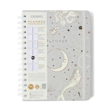 Imagem de Planner Permanente Wire-O Astral Semanal Notas A5 Maré Off White, Cicero
