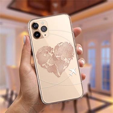 Imagem de Capa de telefone de silicone para iPhone 11 12 Pro XS MAX X XR 7 8 Plus para iPhone 11 12 Pro XS MAX XR 7 8 Plus Capa macia doce fosco, TPU, C4618, para iPhone 12 Pro, de luxo, aviões populares de av