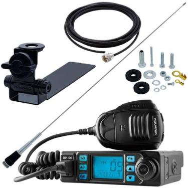 Imagem de Rádio Px 80 Canais Antena Inox 1,62m B-2070 Cabo 5,5m com Conectores S
