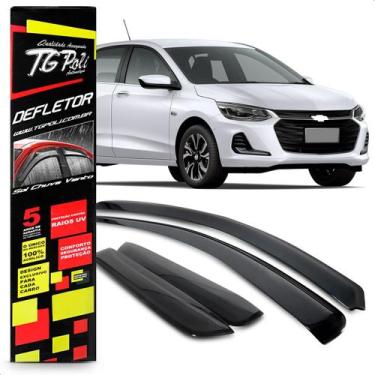 Imagem de Calha Chuva Defletor Inteiriça Slim Onix Plus 4 Portas 2019 2020 2021 
