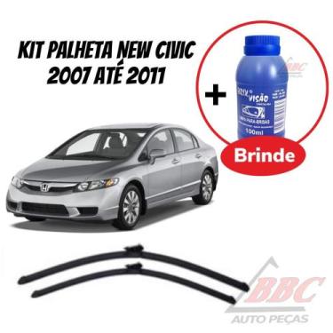 Imagem de KIT 2 Palhetas Limpador De Parabrisa- Honda New Civic 2007 - 2011 - Ci