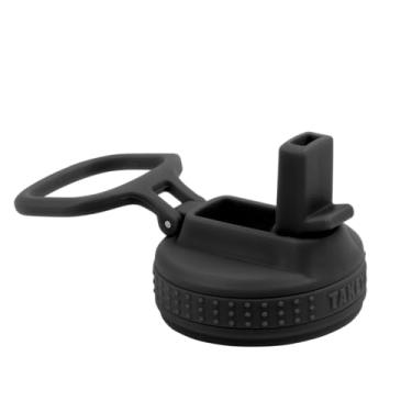 Imagem de Takeya Tampa de canudo da Actives para garrafa de água isolada, boca larga, ônix