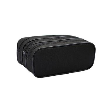 Imagem de Estojo Escolar Triplo Preto Estojos kids