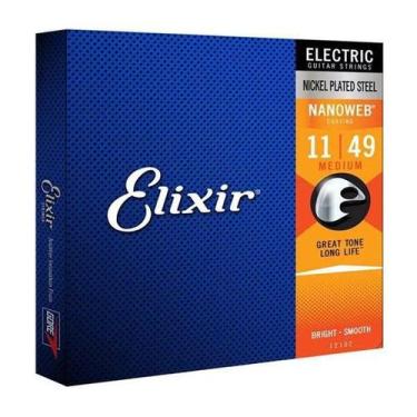 Imagem de Encordoamento para guitarra elixir 011 medium 2102 (3217)