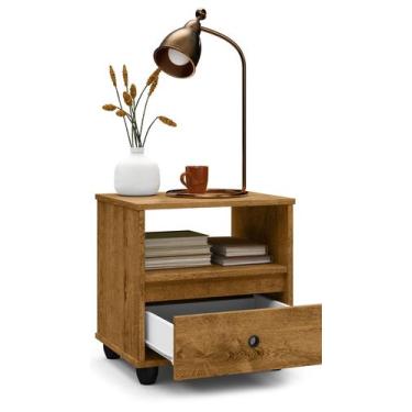 Imagem de Mesa De Cabeceira Mudo Box Retro Quarto Cama Várias Cores - Beauty Móv