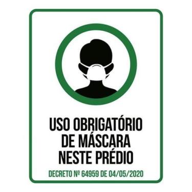 Imagem de Kit 10 Placa Higiene Utilize Álcool Gel Utilize Máscara36X46 - Sinaliz