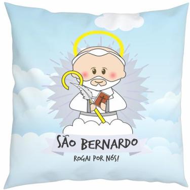 Imagem de Almofada Com Enchimento Oração Santinhos São Bernardo - Core Decore