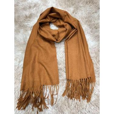 Imagem de Lenco Cachecol Echarpe Grosso Lisa Basica Importado Tamanho 190x72cm p