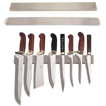 Imagem de Barra Magnética Organizadora de Facas e Ferramentas Inox 45cm - BARRA 