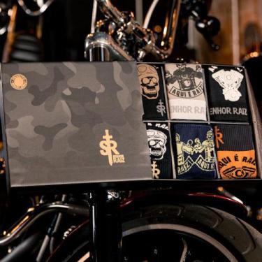 Imagem de 3 Cuecas e 3 Meias - Kit Temático Completo Motociclista - Senhor Raiz,