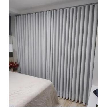 Imagem de Cortina Trilho Duplo Linho+blackout 6,00x2,70 Suiço - Salvatex Confecç