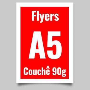 Imagem de 600 Panfletos Flyers Personalizados 14,8x21cm (A5) 90g - Artsim Projet
