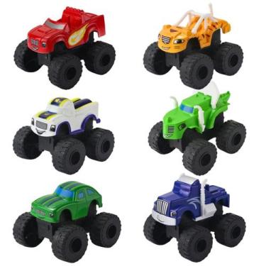 Imagem de Pack 6 Carrinhos Figuras de Ação Super Racing Relâmpago Mcqueen - MSB 