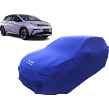 Imagem de Capa Automotiva Com Logo Byd Dolphin Para Carro Suv - Mz, Azul