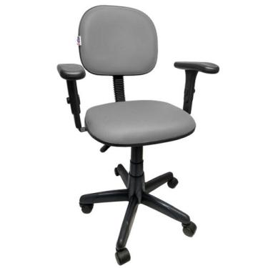 Imagem de Cadeira Secretaria Giratória De Escritório Com Regulagem de Altura Bra