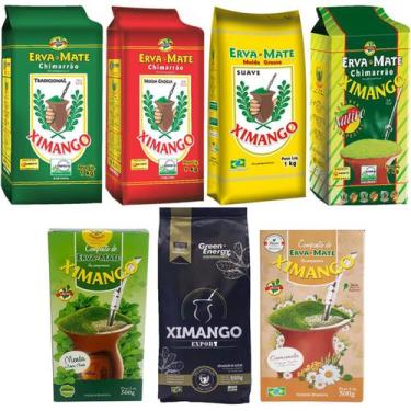 Imagem de 7 Erva-Mate Ximango Tradicional Moída Grossa Composta Menta Nativa Pur