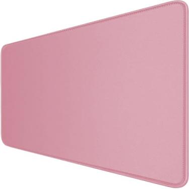 Imagem de Mouse pad grande com bordas costuradas, base de borracha natural antiderrapante durável, tapete de teclado de computador à prova d'água para profissionais de esports/jogadores/desktop/escritório/casa