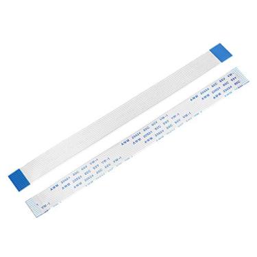 Imagem de Cabo plano flexível uxcell, cabo de fita flexível FPC FFC de 12 pinos de 1 mm de inclinação de 150 mm para TV LCD, leitor de DVD de áudio de carro, 10 peças (tipo A)