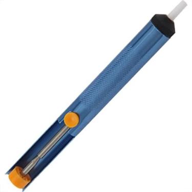 Imagem de Sugador De Solda Brasfort Aluminio Azul 7238 - BRASFORT / BRAFT