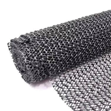 Imagem de Borracha Antiderrapante Artesanato 30Cm Com 1.5 Metro Preto