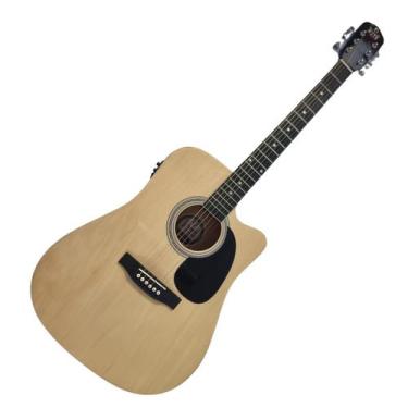 Imagem de Violão Aço Elétrico Folk 41 Myth Cutway Afinador MT41FSCE, Natural + D