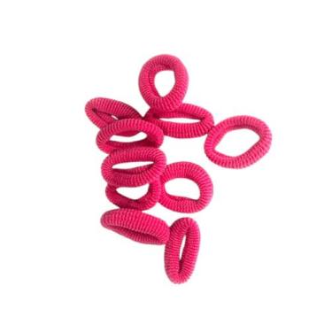 Imagem de Kit 150un Xuxinhas elásticos pequeno rosa p/ cabelo infantil - Genéric