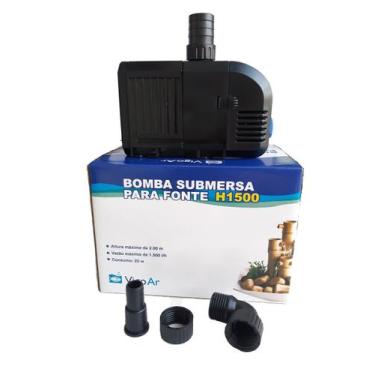 Imagem de Bomba Submersa Motor Fonte H1500 VigoAr Cascata eleva até 2m, 110V