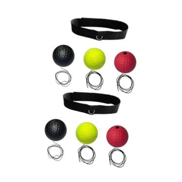 Imagem de Dynwave Bolas de boxe com treinamento na cabeça, exercício, velocidade de perfuração, equipamento de boxe para prática de reação agilidade