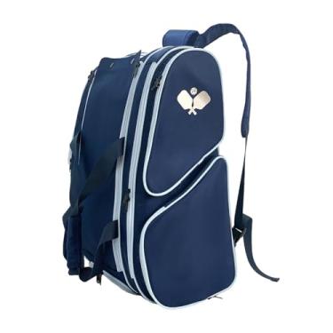 Imagem de Deevoka Mochila de pickleball de pickleball de saco de paddle Bolsa de armazenamento de mochila backpack para exercícios Camping Camping Outdoor, Azul