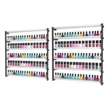 Imagem de Nicho Expositor de Esmaltes Manicure Salão de Beleza Modelo Industrial