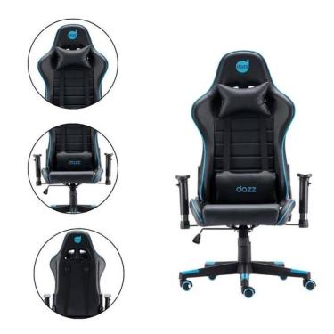 Imagem de Cadeira Gamer Prime X V2 140 Kg Com Altura do Encosto Regulável E Almofada Dazz